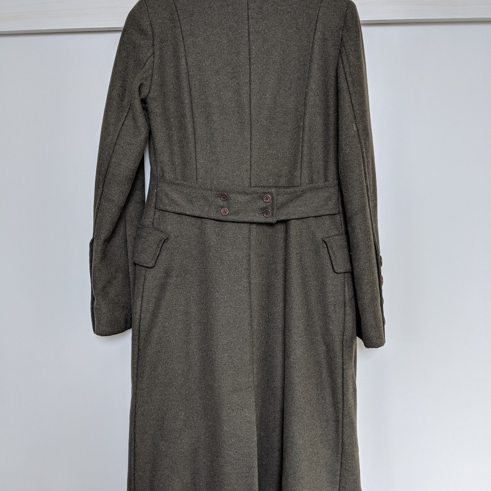 CLUB MONACO long wool coat/army green / XS - Picture 4 of 8